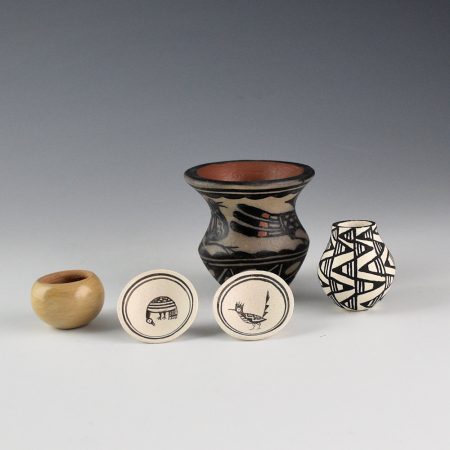 Group of 5 Miniatures - Franklin Tenorio, Kim deCoro, Marcella Yepa, Wilma Wall