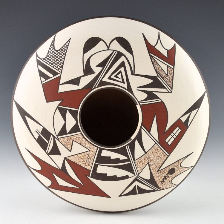 Navasie, Charles - Wide Bowl with Frog Design (1990s)