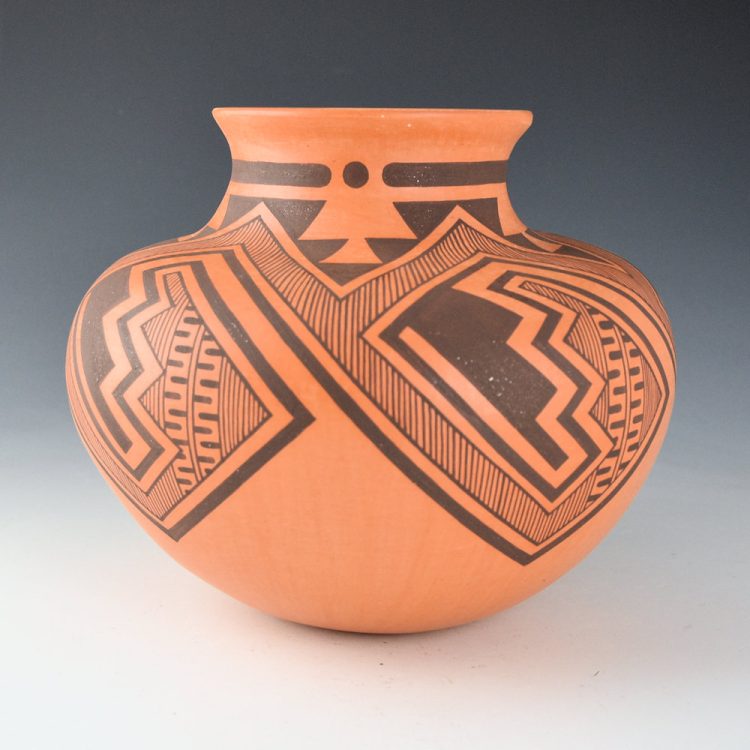 Nahohai, Randy - Red Water Jar with Rain and Star Designs (1996) - Image 4