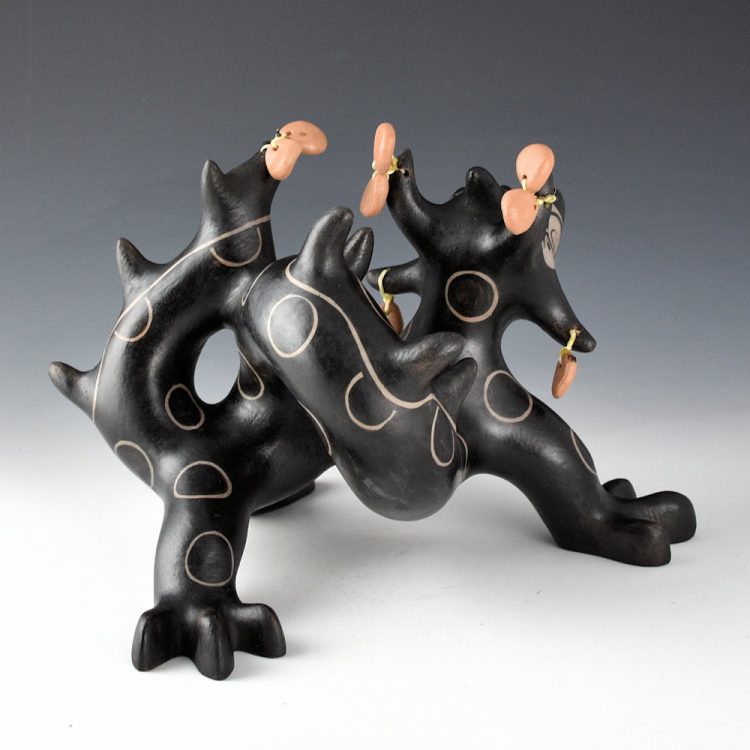 Holt, Lisa & Harlan Reano - Spiraling Dragon Clay Figure - Image 5