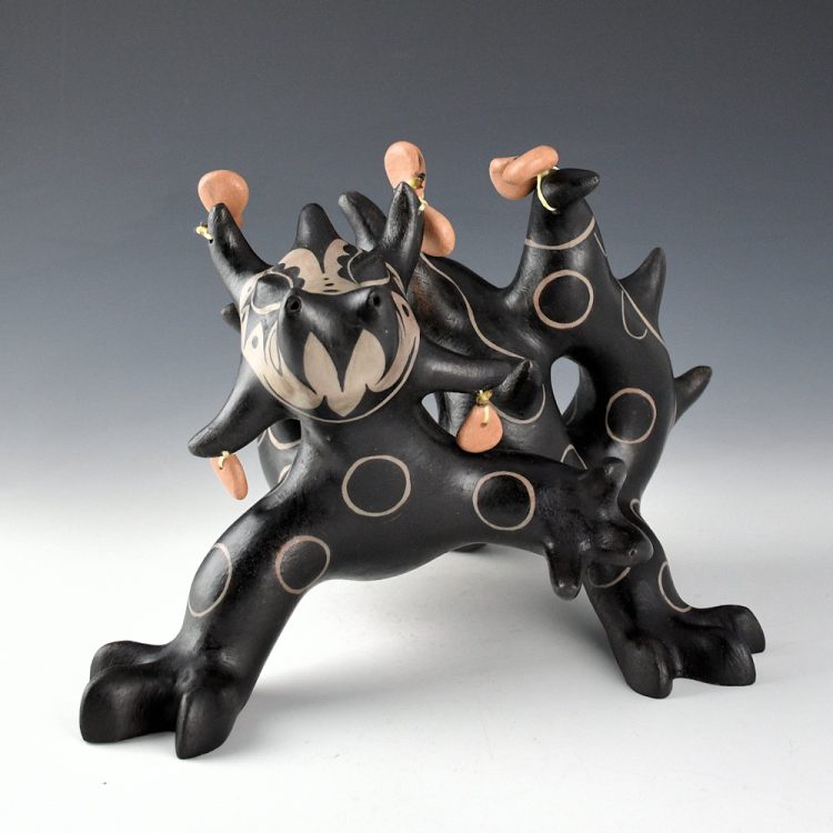 Holt, Lisa & Harlan Reano - Spiraling Dragon Clay Figure - Image 3