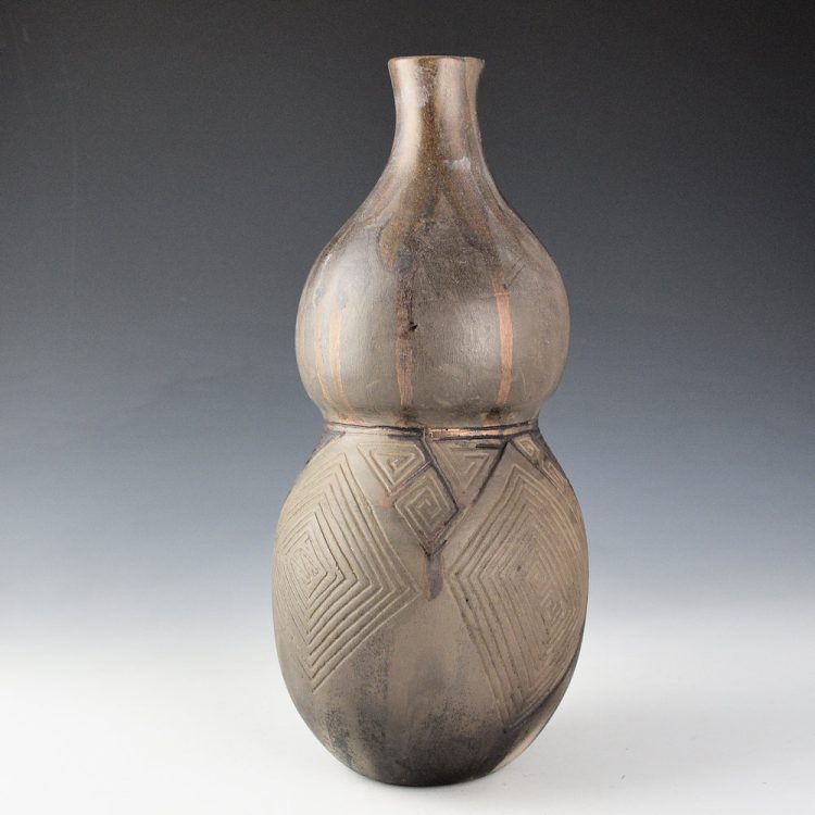 Begaye, Nathan - Double Shoulder "Layered" Incised Water Jar (1998)