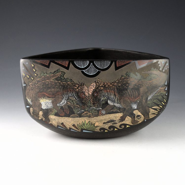 Tafoya, Jennifer - "Just Around the Corner" Three-Sided Bowl - Image 2