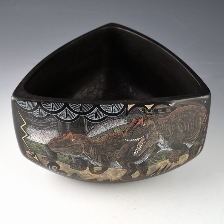 Tafoya, Jennifer - "Just Around the Corner" Three-Sided Bowl - Image 7