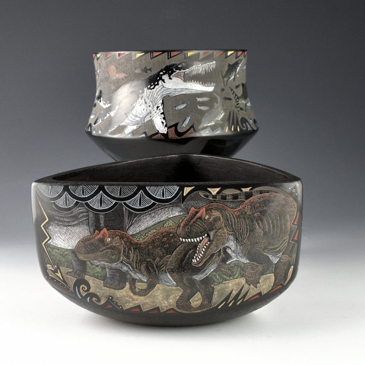 Tafoya, Jennifer - "Just Around the Corner" Three-Sided Bowl - Image 10