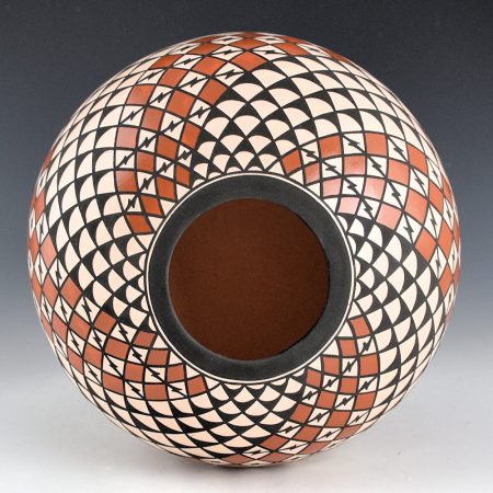 Alternative view of Patricio, Georgia - Bowl with  Spiraling Bird Wing and Feather Designs