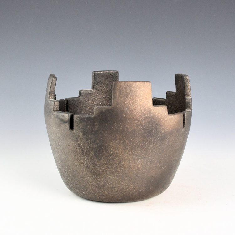 Yazzie, Angie - Micaceous Black Fired Cloud Bowl (2007) - Image 3