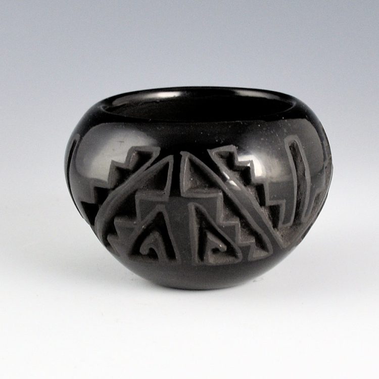 Tenorio, Doris - Bowl with Deeply Carved Mountain and Rain Designs