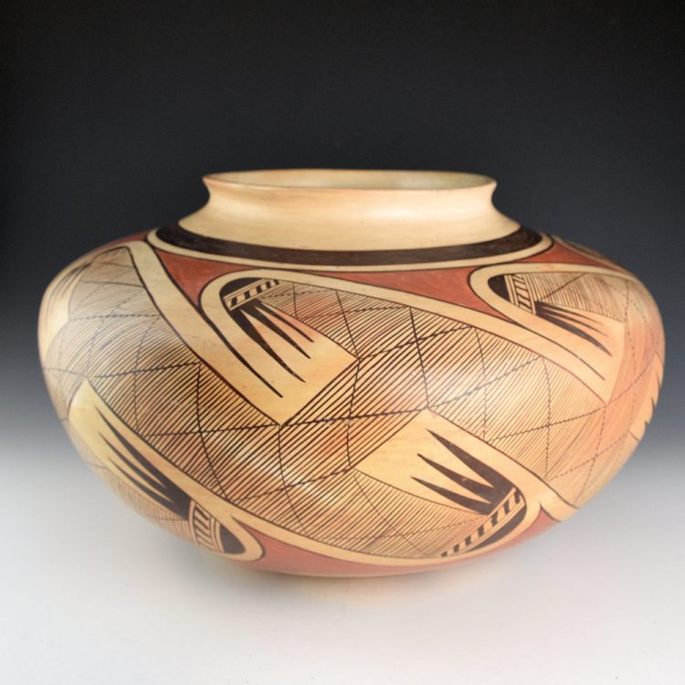 Nampeyo, Fannie - 14" Wide Migration Pattern Jar (1950s) - Image 5