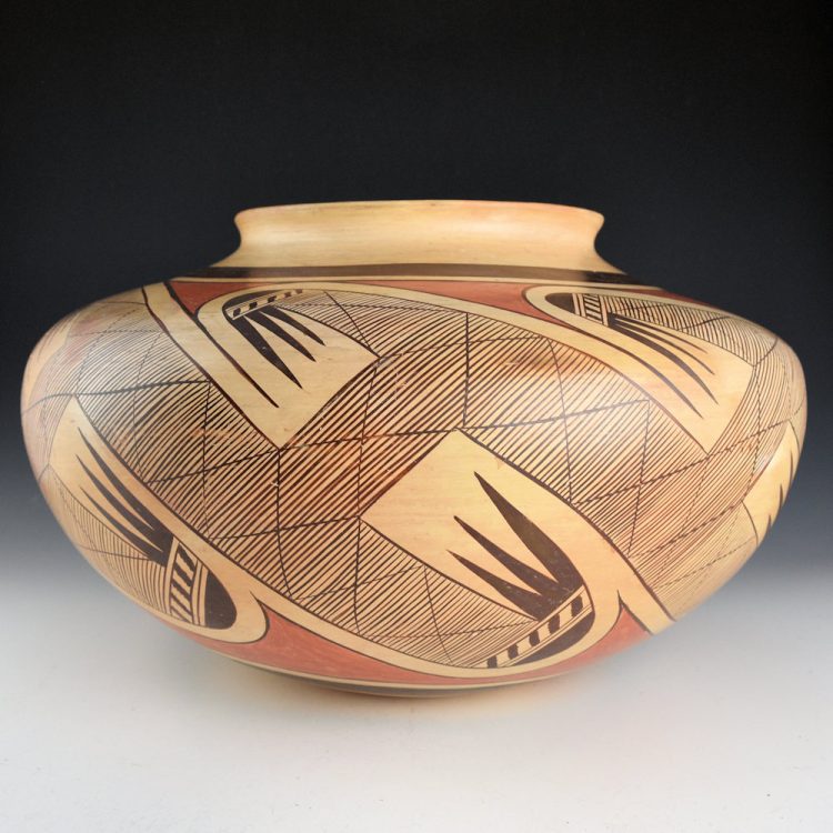 Nampeyo, Fannie - 14" Wide Migration Pattern Jar (1950s) - Image 2