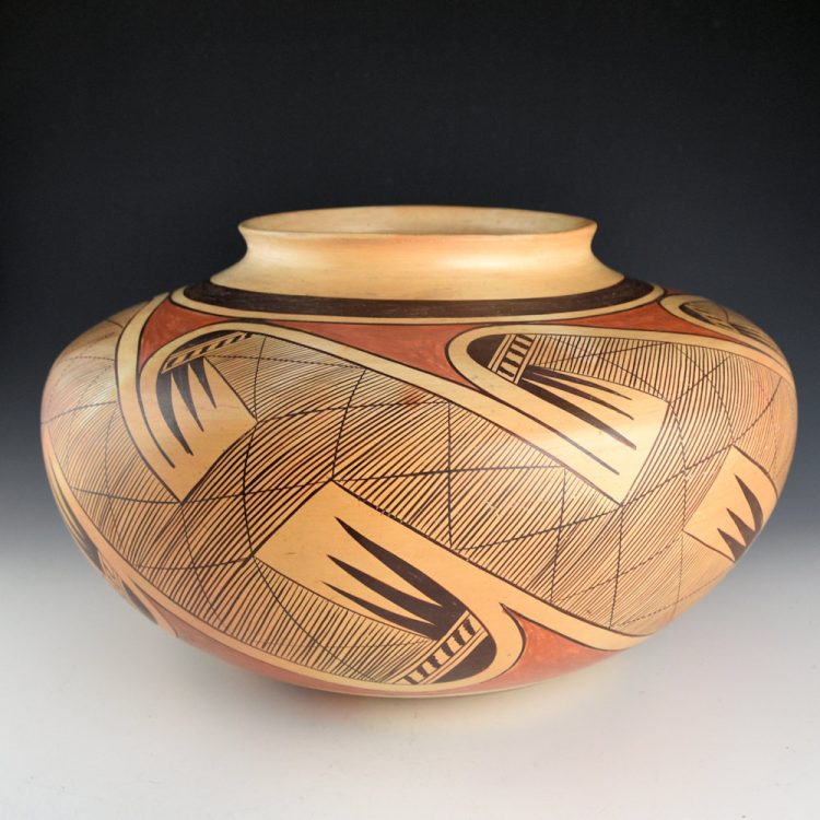 Nampeyo, Fannie - 14" Wide Migration Pattern Jar (1950s) - Image 4