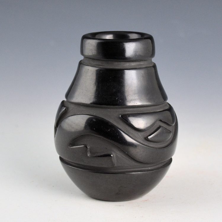 Naranjo, Gracie - Jar with Carved Rain and Clouds (1990s)