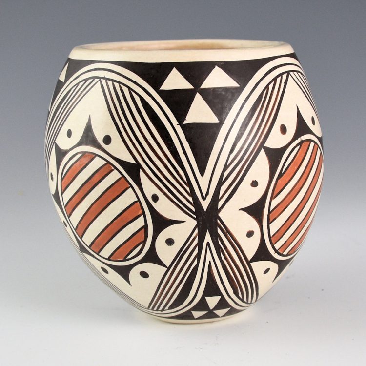 Naha, Helen "Feather Woman - Jar with Sun Designs (1980s) - Image 3