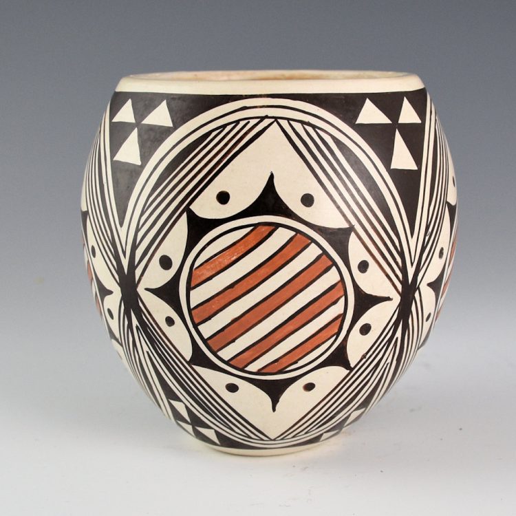 Naha, Helen "Feather Woman - Jar with Sun Designs (1980s)