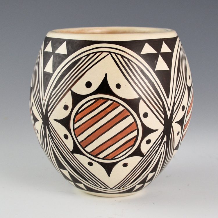 Naha, Helen "Feather Woman - Jar with Sun Designs (1980s) - Image 2