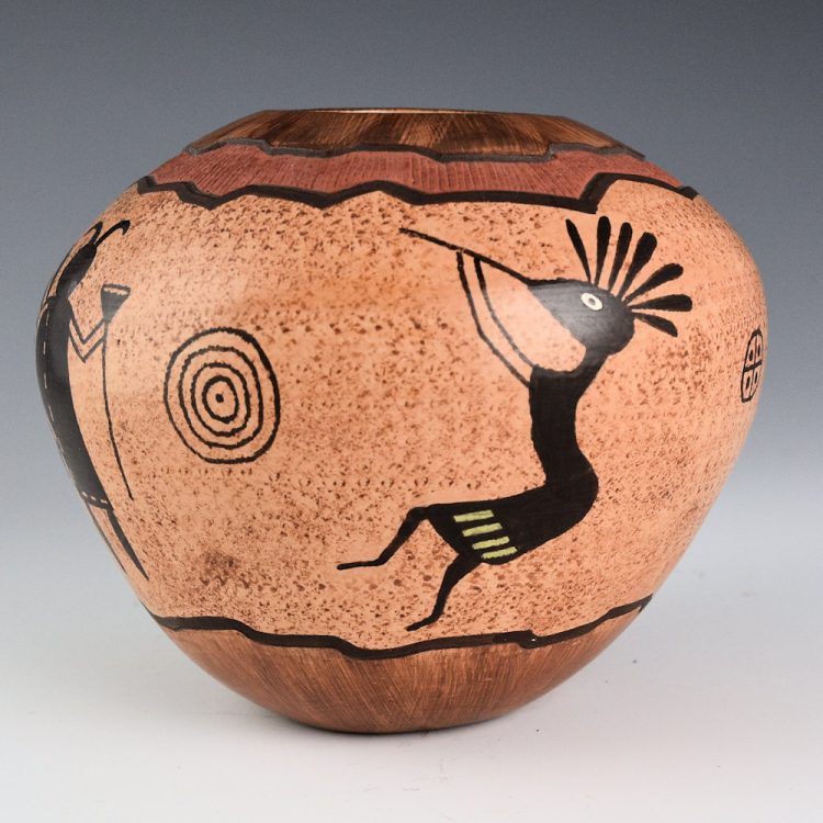 Namoki, Lawrence - "Anasazi II" Jar with Petroglyph Designs