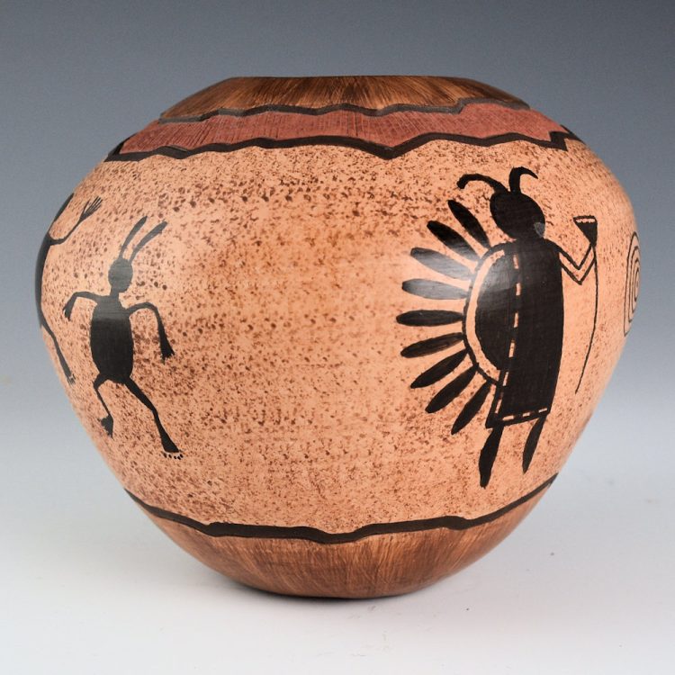 Namoki, Lawrence - "Anasazi II" Jar with Petroglyph Designs - Image 3