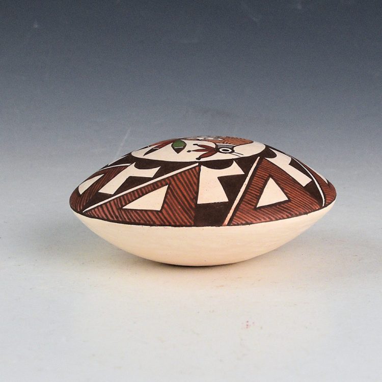 Lewis-Garcia, Diane - Polychrome Seedpot with Acoma Bird - Image 2