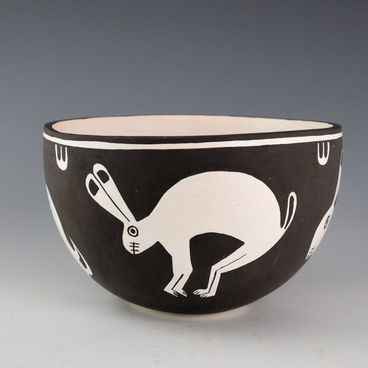 Lewis, Carmel  - Bowl with Four Mimbres Rabbits (2003) - Image 2