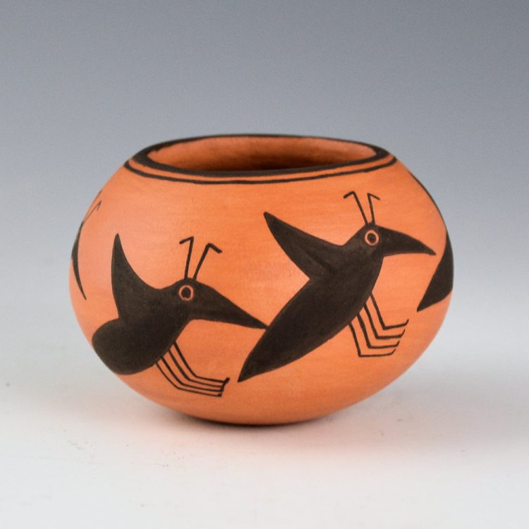 Lewis, Carmel  -Red Bowl with Mimbres Hummingbirds (2011)