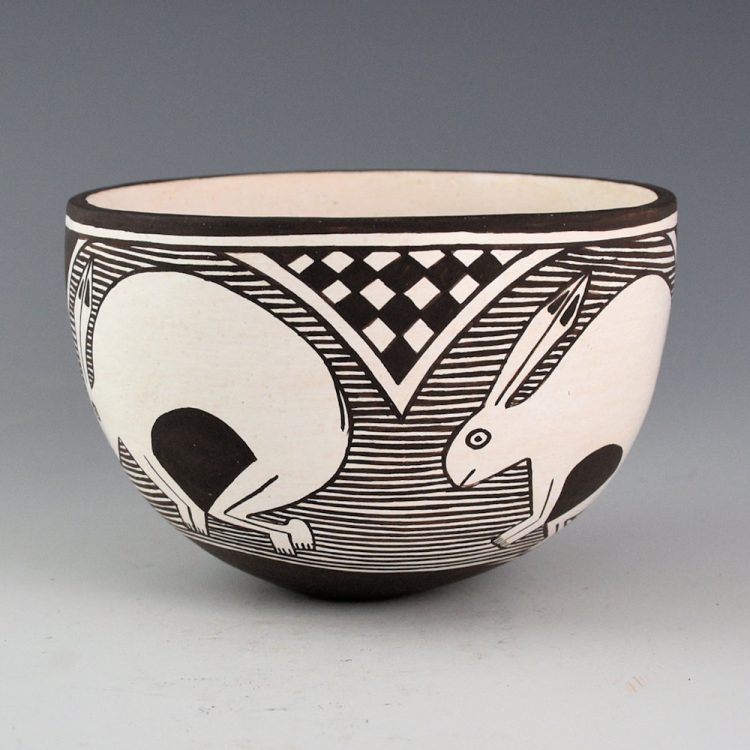 Lewis, Carmel  - Bowl with Four Mimbres Rabbits (2003) - Image 2