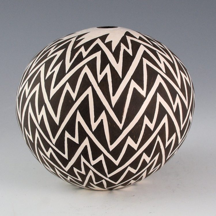 Lewis, Dolores - Seedpot with Lightning Design (1970s)