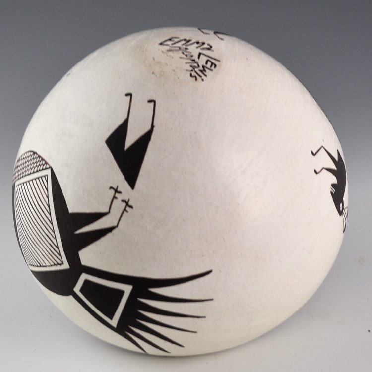 Lewis, Emma -Bowl with Mimbres Bird and Rabbit - Image 4