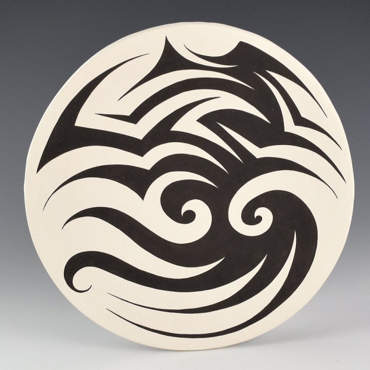 Lewis, Eric - 8" Plate with Cloud Designs