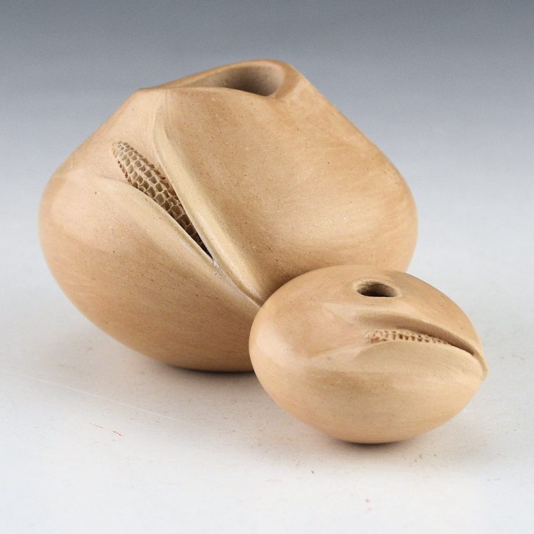 Nampeyo, Iris - Mini Seedpot with Ear of Corn (1990s) - Image 7