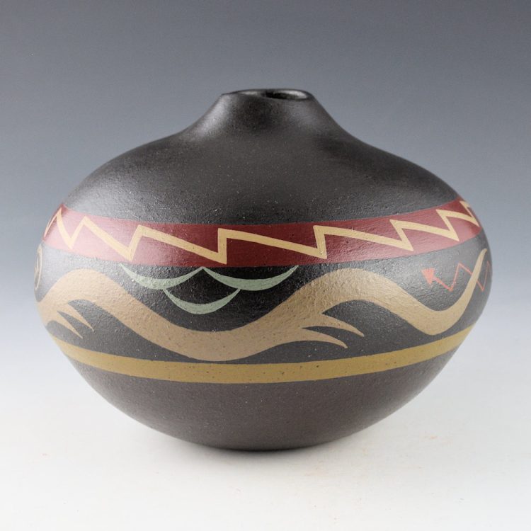 Namingha, Les - "Pueblo Series" Water Serpent and Lightning Jar (2018) - Image 2