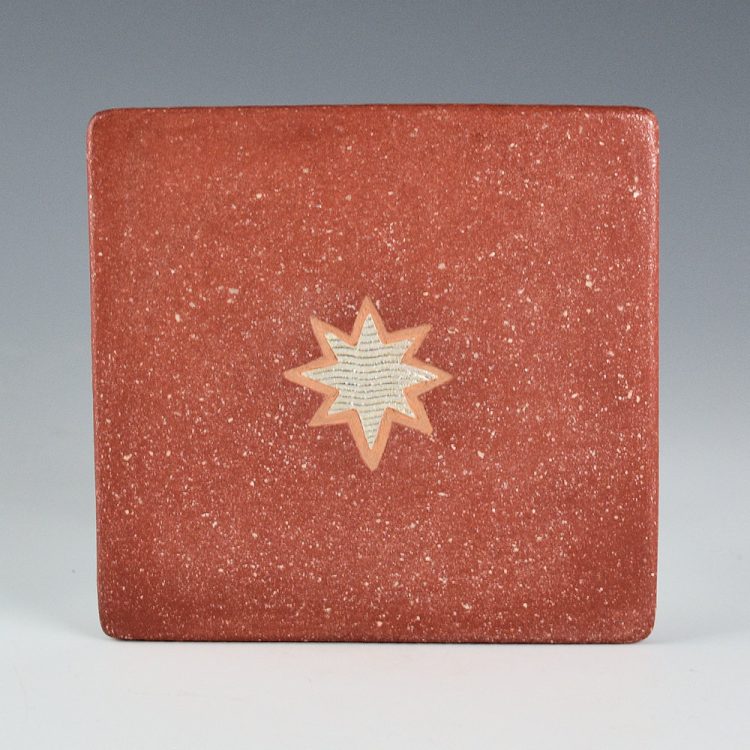 Duwyenie, Preston - Red Micaceous Tile with Silver Star