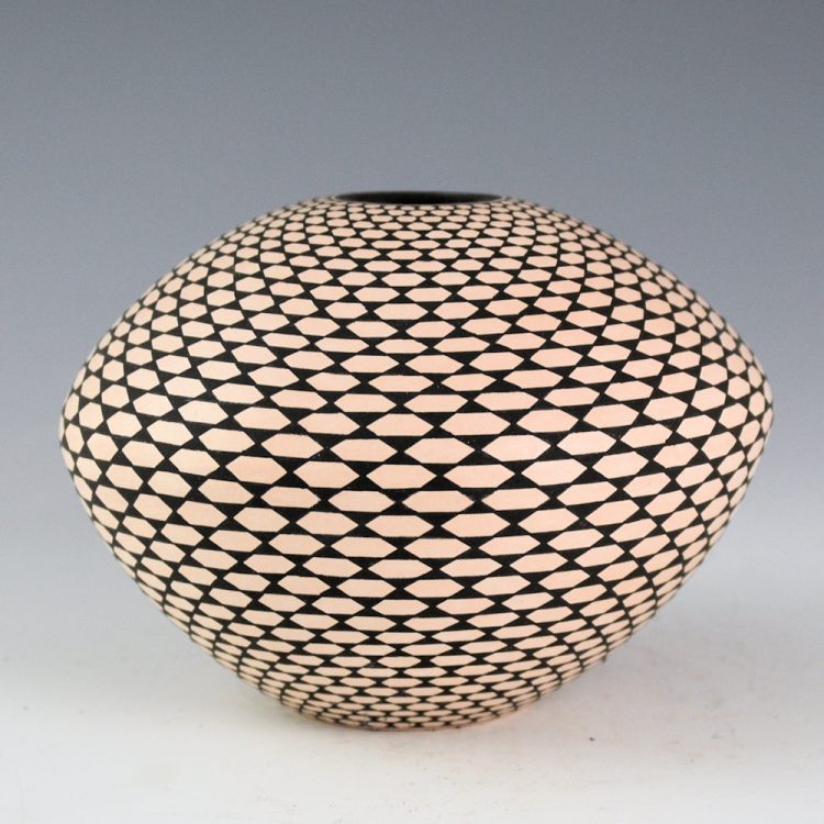 Estevan, Paula - Bowl with "Op-Art" Basket Weave Design (2007)