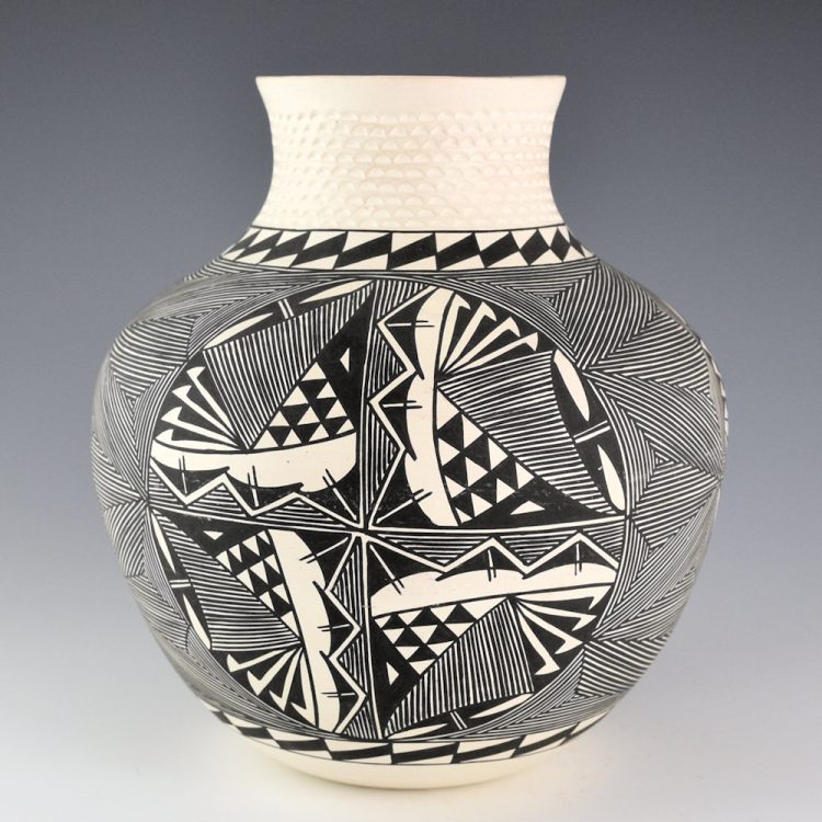 Rustin, Shawna Garcia & Patrick - 7" Tall Water Jar with Rain Medallions - Image 3