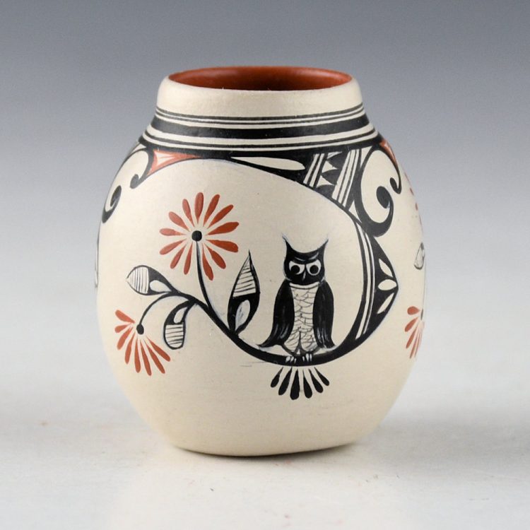 Wildflower, Theresa - Mini Jar with Owls (1980s) - Image 2