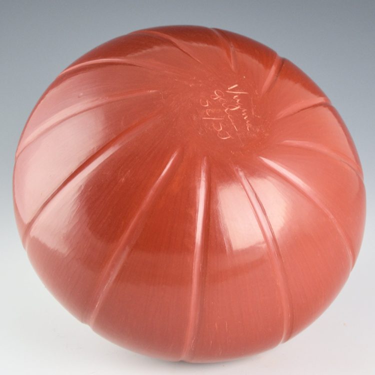 Garcia, Virginia - Red 12 Rib Melon Jar (1990s) - Image 4