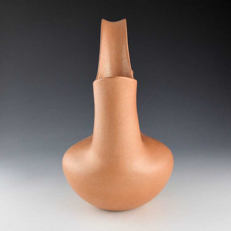 McHorse, Christine - Micaceous Indented Handle Wedding Vase (1980s) - Image 4