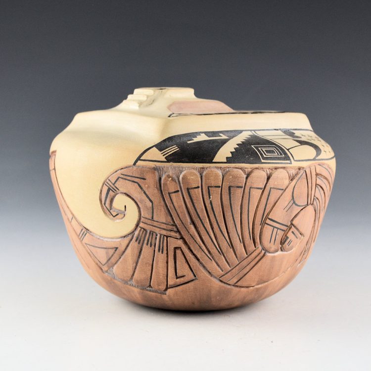 Nampeyo, Gary Polacca - Kiva Top Jar with Sikyatki Birds (1980s) - Image 5