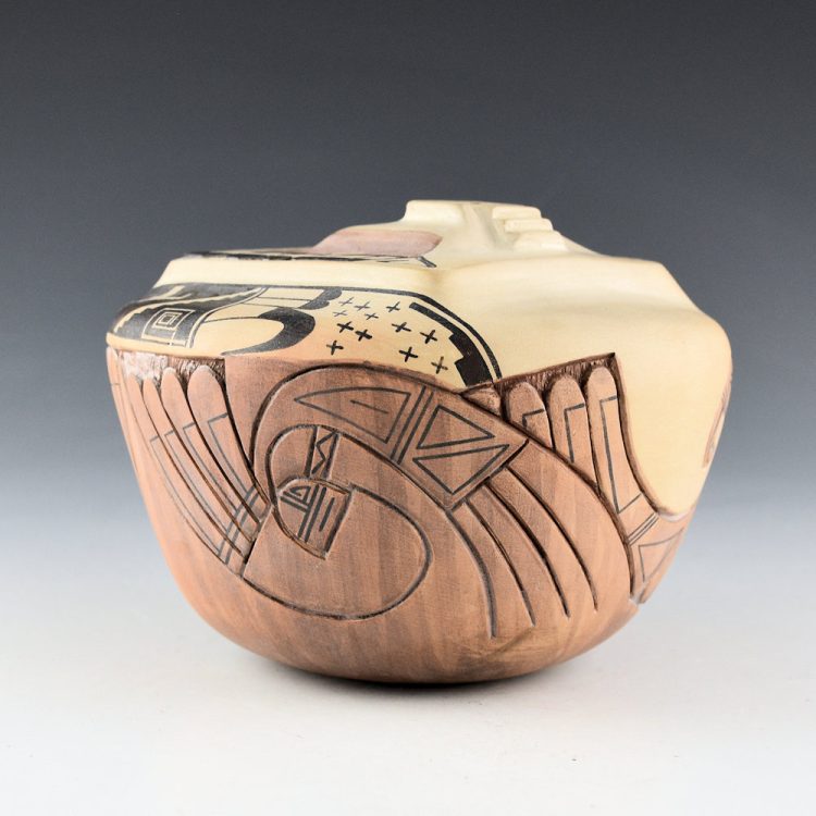 Nampeyo, Gary Polacca - Kiva Top Jar with Sikyatki Birds (1980s) - Image 4