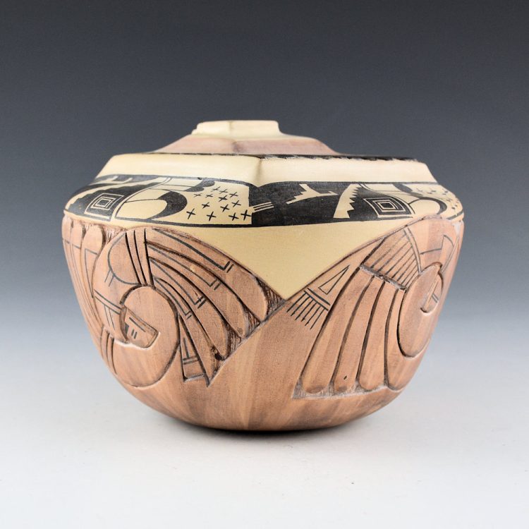 Nampeyo, Gary Polacca - Kiva Top Jar with Sikyatki Birds (1980s) - Image 6