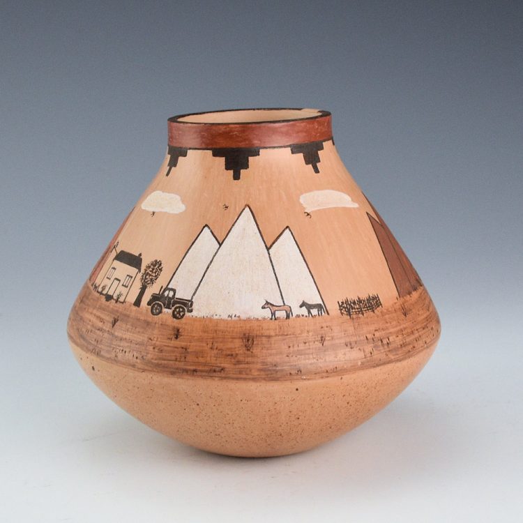 Sahmie, Ida - "Navajo Life" Jar (2012) - Image 4