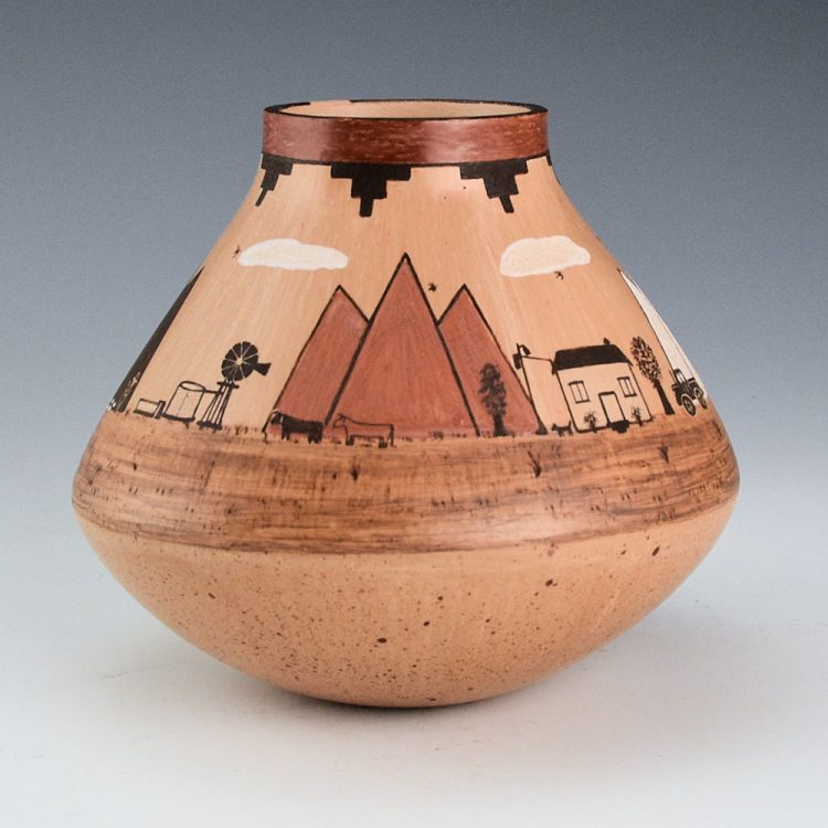 Sahmie, Ida - "Navajo Life" Jar (2012) - Image 3