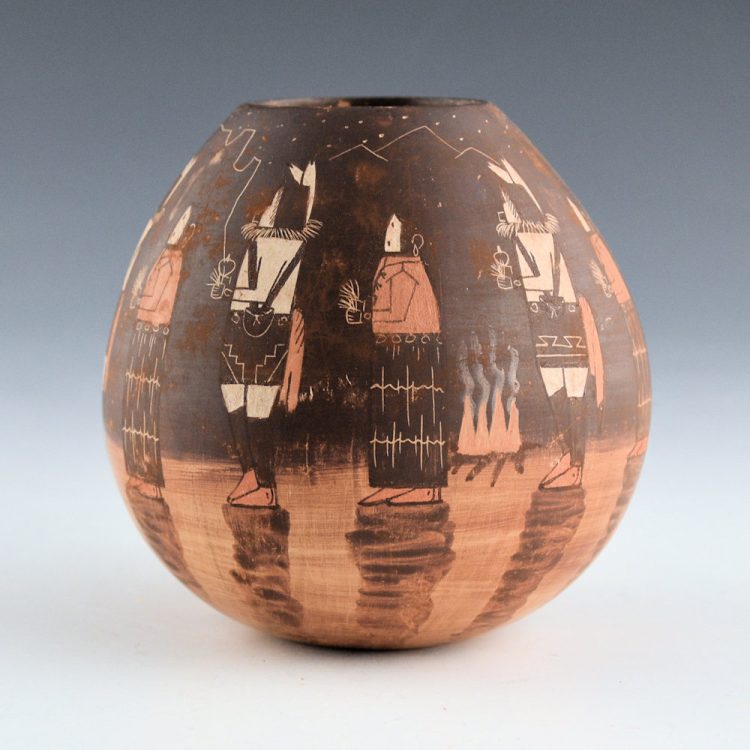 Sahmie, Ida - "Night Chant" Small Bowl with 13 Figures (2001) - Image 3