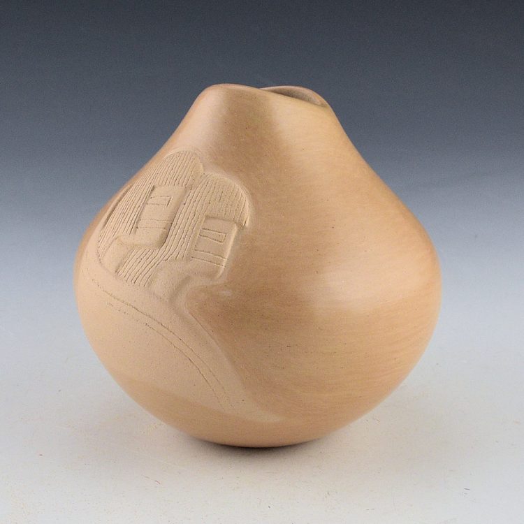 Nampeyo, Iris - Jar with Corn Double Hano Mana Katsina Design (1990s) - Image 2