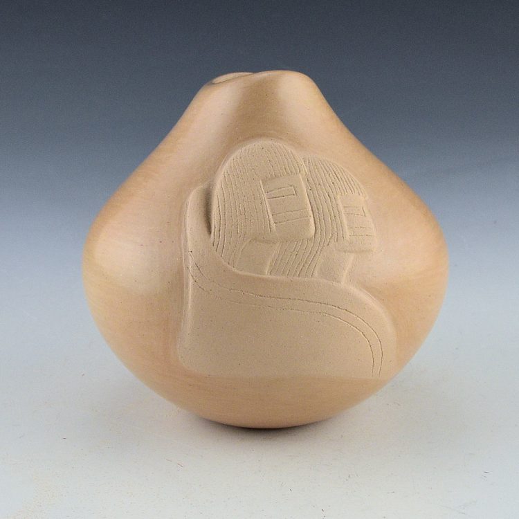 Nampeyo, Iris - Jar with Corn Double Hano Mana Katsina Design (1990s)