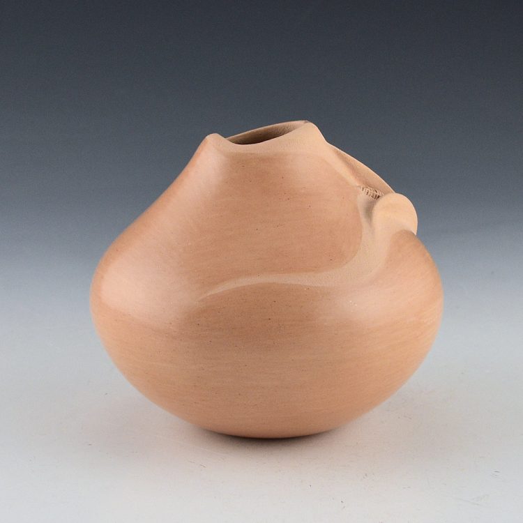 Nampeyo, Iris - Asymmetric Rim Jar with Corn and Fire Clouds (1990's) - Image 3