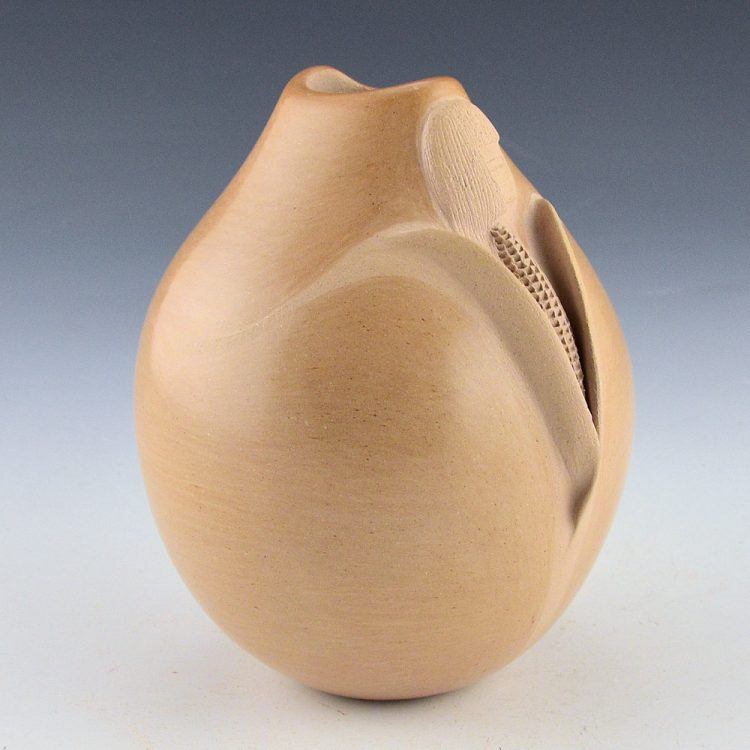 Nampeyo, Iris - Asymmetric Rim Jar with Corn Maiden Design (1990s) - Image 3