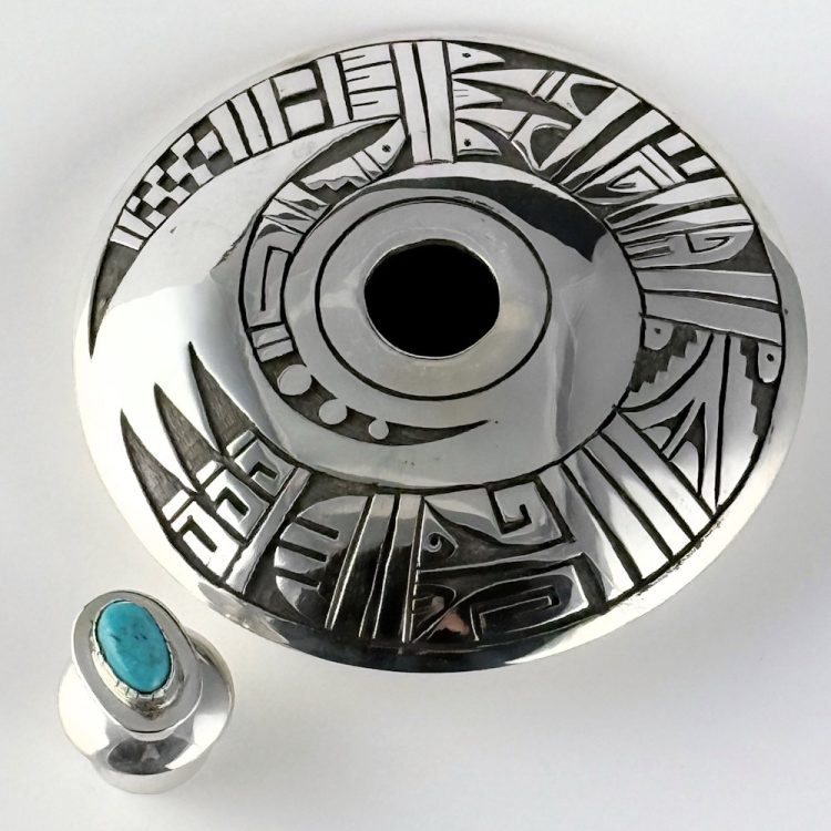 Takala, Jason - Double Overlay Bowl with Hopi Birds and Lid - Image 8