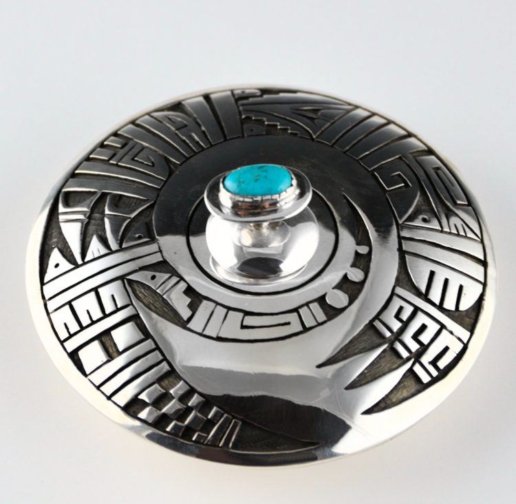 Takala, Jason - Double Overlay Bowl with Hopi Birds and Lid - Image 3