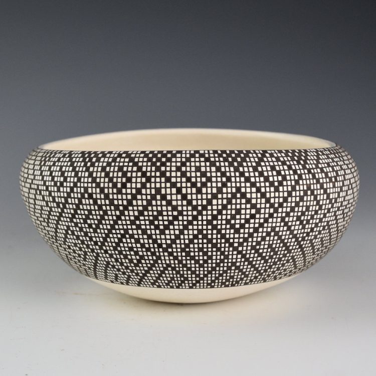 Pedro, Leah Antonio - Bowl with Checkerboard Cloud Designs (17 Years Old) - Image 3