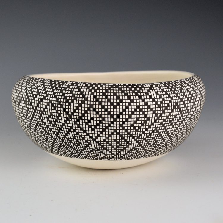 Pedro, Leah Antonio - Bowl with Checkerboard Cloud Designs (17 Years Old) - Image 2